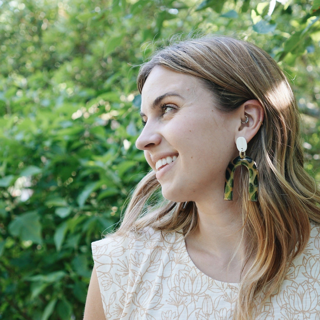 Safari Horseshoe Earrings