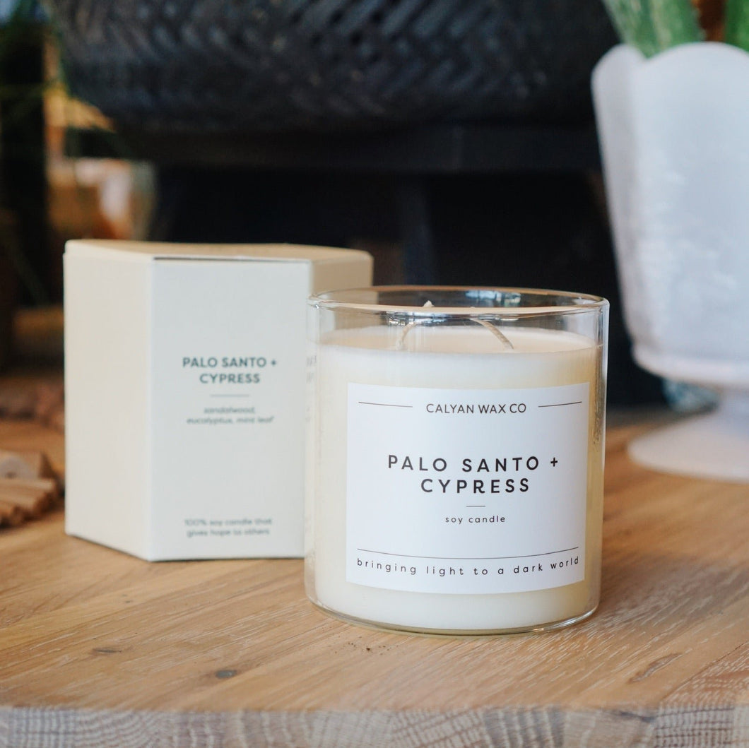 Palo Santo + Cypress Candle*