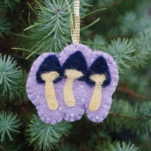 Felt Mushroom Trio Ornament