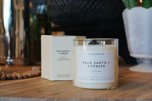 Palo Santo + Cypress Candle*