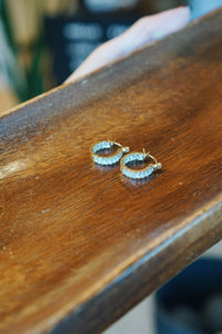 Crystal Hoop Earrings