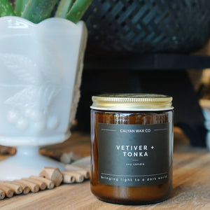 Vetiver + Tonka Amber Jar Candle