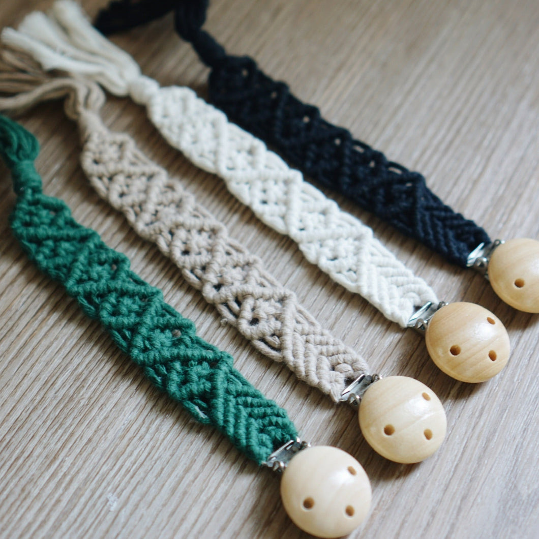 Macrame Pacifier Clip