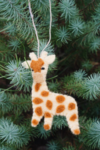 Felt Giraffe Ornament