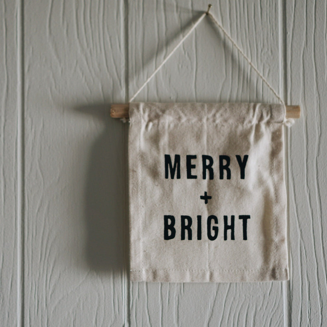 Merry + Bright Banner