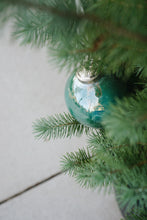 Recycled Glass Watercolor Ball Ornament