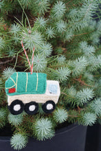 Garbage Truck Felt Wool Ornament