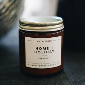 Home + Holiday Mini Amber Candle