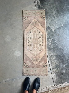 Little Vintage Turkish Rug (3'4" x 1'4")