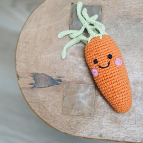 Friendly Carrot Rattle