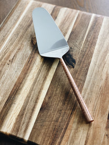 Hammered Stainless Steel Pie Server