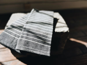 Grey Cotton Tea Towel Set