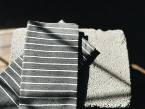 Grey Cotton Tea Towel Set